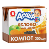 Kompot Agusha yabloko-klubnika-ryabina chernoplodnaya