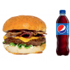 Премиум бургер + Pepsi 0.5 л.