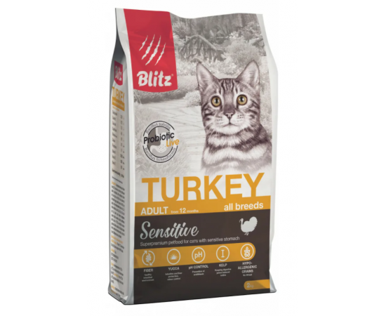 Blitz sensetiv turkey adult cat  all breeds
